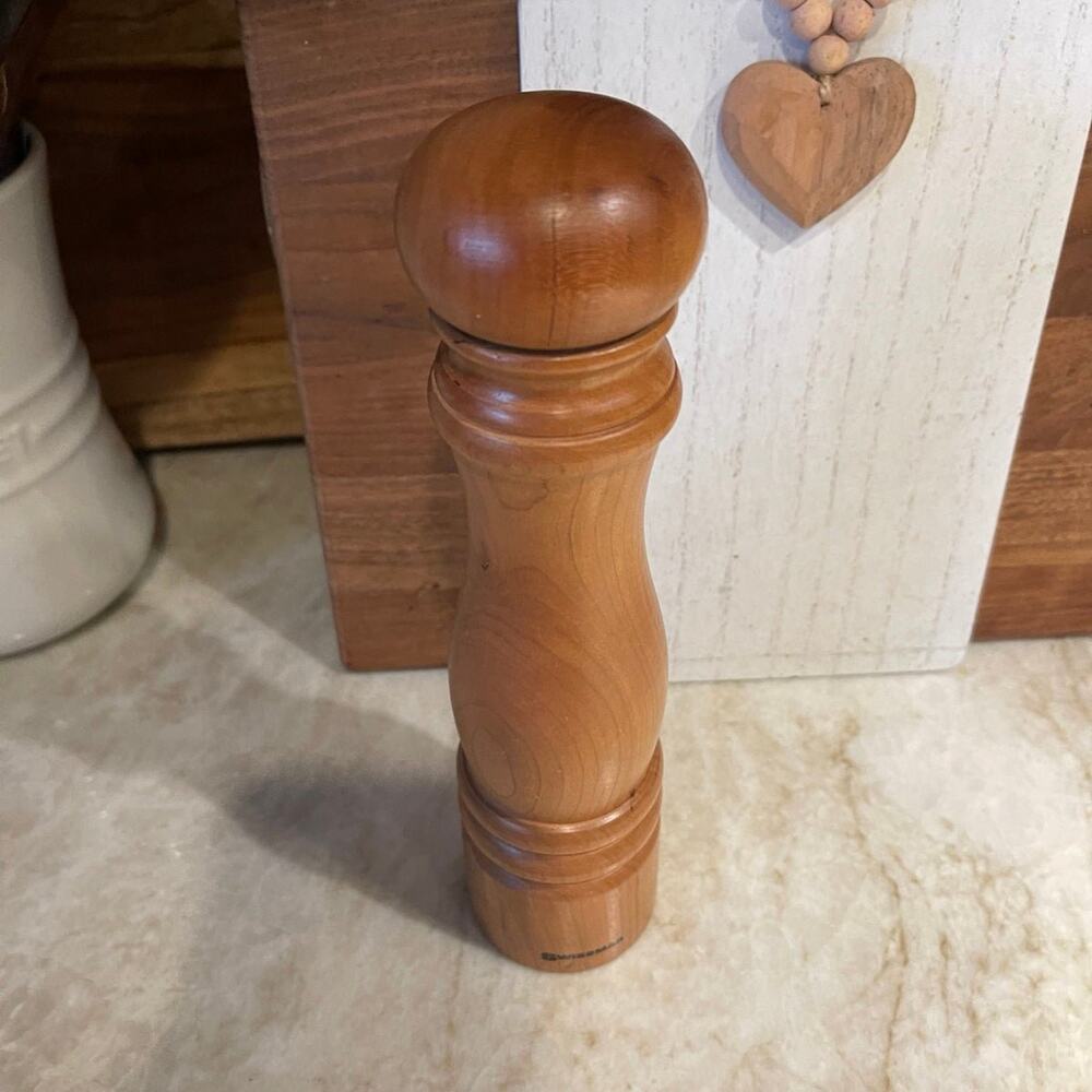 Swissmar natural wood pepper grinder 9”